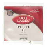 Super Sensitive Etiqueta Roja 6147 cello C Cadena, 4/4