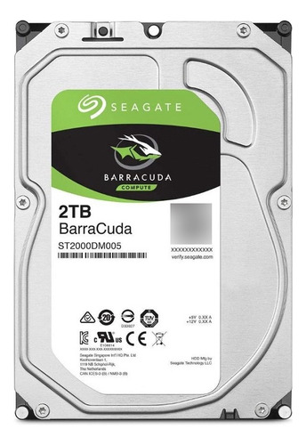 Disco Rígido Hdd Seagate Barracuda 2tb 256mb 5400rpm Sata 3