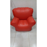 Sillón Inflable Rojo De Un Cuerpo 