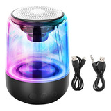 Bocina Bluetooth Subwoofer Estéreo Recargable Con Rgb Luces 