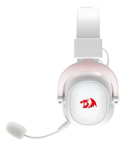 Headset Gamer Redragon Zeus Pro Sem Fio 2.4ghz 7.1 Rgb White