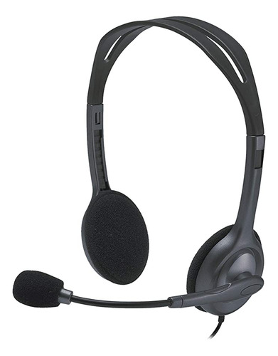 Headset Logitech Com Fio E Microfone H111 Entrada P3