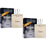 Kit Com 2 Perfumes Paris Elysees Vodka Extreme 100ml