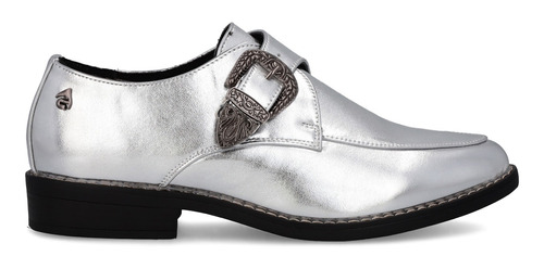 Zapato Plateado Charol  1756526