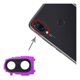 Moldura De Câmera Traseira Roxa Para Xiaomi Redmi Note 7 Pro