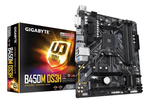 Gigabyte B450m Ds3h Wifi (am4//amd/b450/matx/sata 6gb/s/usb 