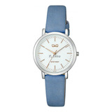 Reloj Para Mujer Q&q Qz87j301y Celeste