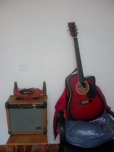 Guitarra Electroacústica Y Amplificador Stagg 20w