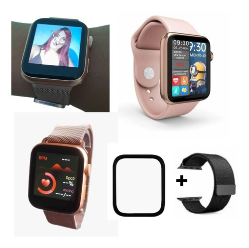 Relógio Smartwatch Feminino E Masculino Hw16 Com 2 Pulseiras