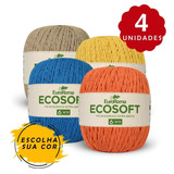 Barbante Euroroma Ecosoft 422g Kit 4 Und Escolha Sua Cor