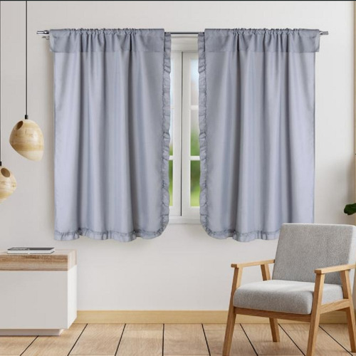 Cortinas Ambiente Cortas Londres + Presillas + Agarrad Excel