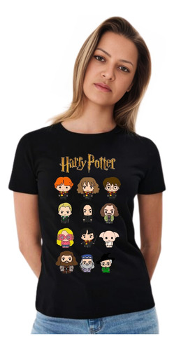 Camiseta Harry Potter Desenho Feminina Baby Look 