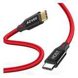 Cable Corto De Usb C A Usb C Otg De Agvee [2 Unidades, 0,6 P