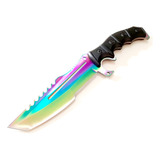 Cuchillo Huntsman Tactico Fade Rainbow Tornasolado Tracker E