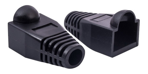 Funda, Capuchon Para Conector Rj45, 100 Uni. Negro