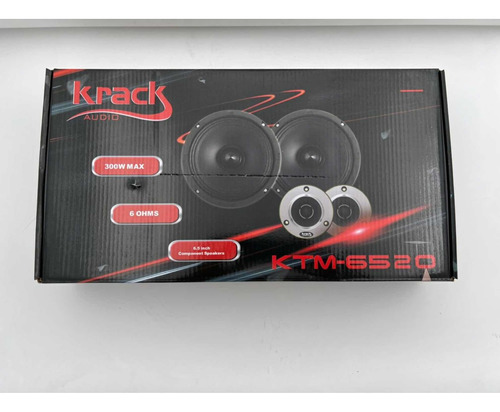 Krack Audio Set De Medios 6.5 Y Tweeter 300 W Ktm-6520