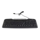 Teclado Verbatim Cable Usb Multimedia Pc Windows Mac