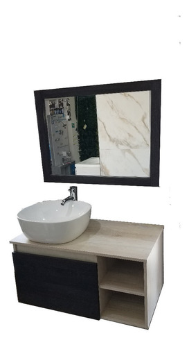 Combo De Gabinete Para Baño Modelo Ucello 80cmx46cm