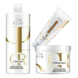 Wella Oil Reflections Kit Shampoo Máscara Condicionador