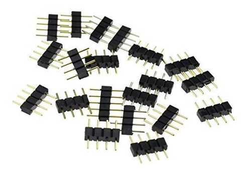 Conector Macho 4 Pin Para Tiras Led Rgb.