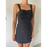 Vestido Jardinero De Jean Xs