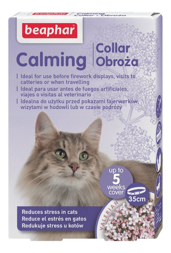 Beaphar Calming Collar Gato - Reducción Estrés, Ansiedad