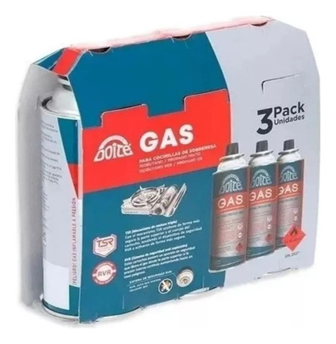 Gas Butano Doite 227 Gr Pack De 3 Unidades 