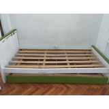 Cama De Pino Con Carrito 