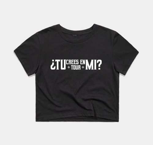 Remera Emilia Mernes ¿tu Crees En Mi? Corta Pupera Aesthetic