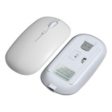 Mouse De Modo Duplo Sem Fio Bluetooth Recarregável Portátil Cor Modelo De Carregamento De Modo Duplo: Branco