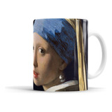 Taza Porcelana Arte Johannes Vermeer Joven De La Perla