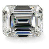 Moissanita Suelta, Esmeralda, 1.06 Ct, 7 Mm, Blanco G