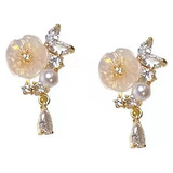 Aretes Largos Con Borlas Estilo Coreano Elegante