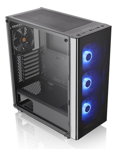 Gabinete Gamer Tt V200 Vidrio Templado Glass Rgb Edition