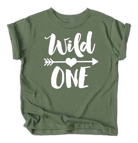 Camisa De Primer Cumpleaños Para Bebé Niña Wild One, Cam.
