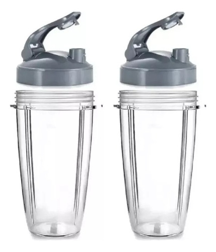 2 Vaso Nutribullet 32 Oz Con Tapa Gym To Go