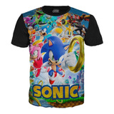 Camisetas De Sonic  Para Niños Videojuegos  Gamer Sonic