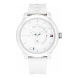 Reloj Tommy Hilfiger 1791481 Blanco, Caballero Color De La Correa Blanco Color Del Bisel Blanco Color Del Fondo Blanco