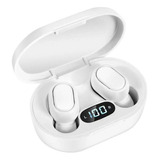 Fone De Ouvido In-ear Sem Fio Bluetooth E7s Branco Com Luz