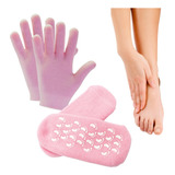 Meia Esfoliantes Hidratantes + Luva Par De Silicone Spa Pele