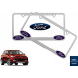 Par Porta Placas Ford Escape 2.5 2017 Original