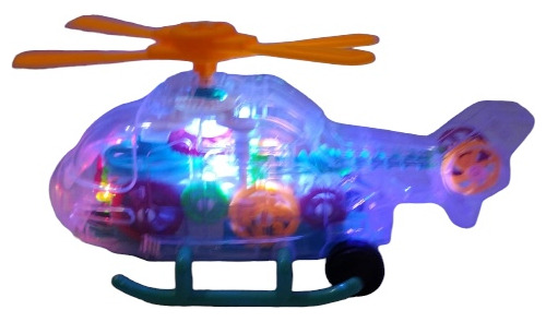 Helicóptero Loco Luces Y Sonido De Engranajes Regalo Niño 