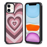 Funda Okk iPhone 11-corazón Morado Claro