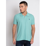 Camisa Polo Aleatory Piquet Light Verde Água