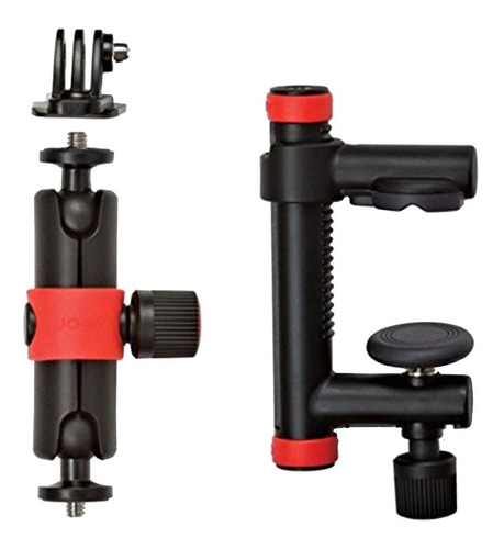 Tripie Brazo Para Gopro Joby Action Clamp Locking Arm Negro