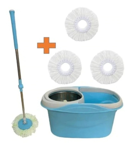   Cubeta Inteligente Smart,  Spin Mop + 3 Repuestos  