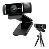 Camara Web Webcam Logitech Full Hd C922 Pro Stream + Tripode