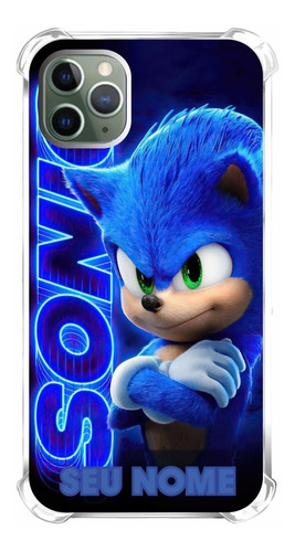 Case Capa Capinha De Celular Compativel Sonic Logo Com Nome