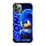 Case Capa Capinha De Celular Compativel Sonic Logo Com Nome