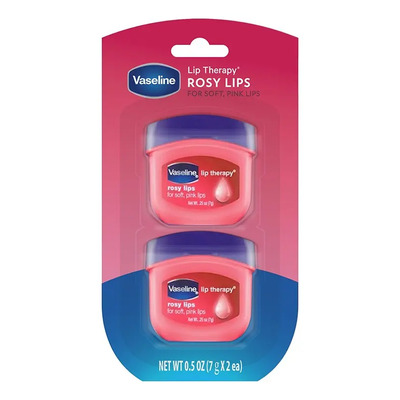 Vaseline 2 Pack Bálsamo Para Labios Mini Tarro Rosa 7g C\u002Fu | MercadoLibre